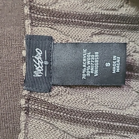 Y2K mossimo wool blend midi skirt‎ Two toned browns designs size Small - Picture 7 of 16